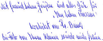 Brief von Frau Biewer